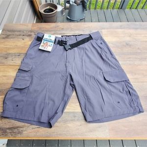 Denali Stretch Hybrid cargo shorts dusty gray 38 NWT